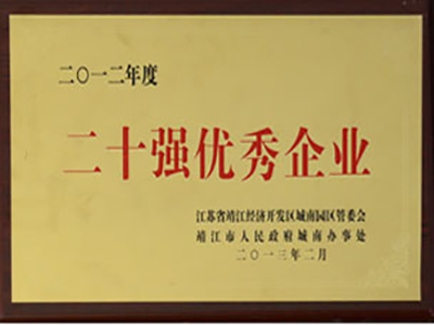 二十强优秀企业